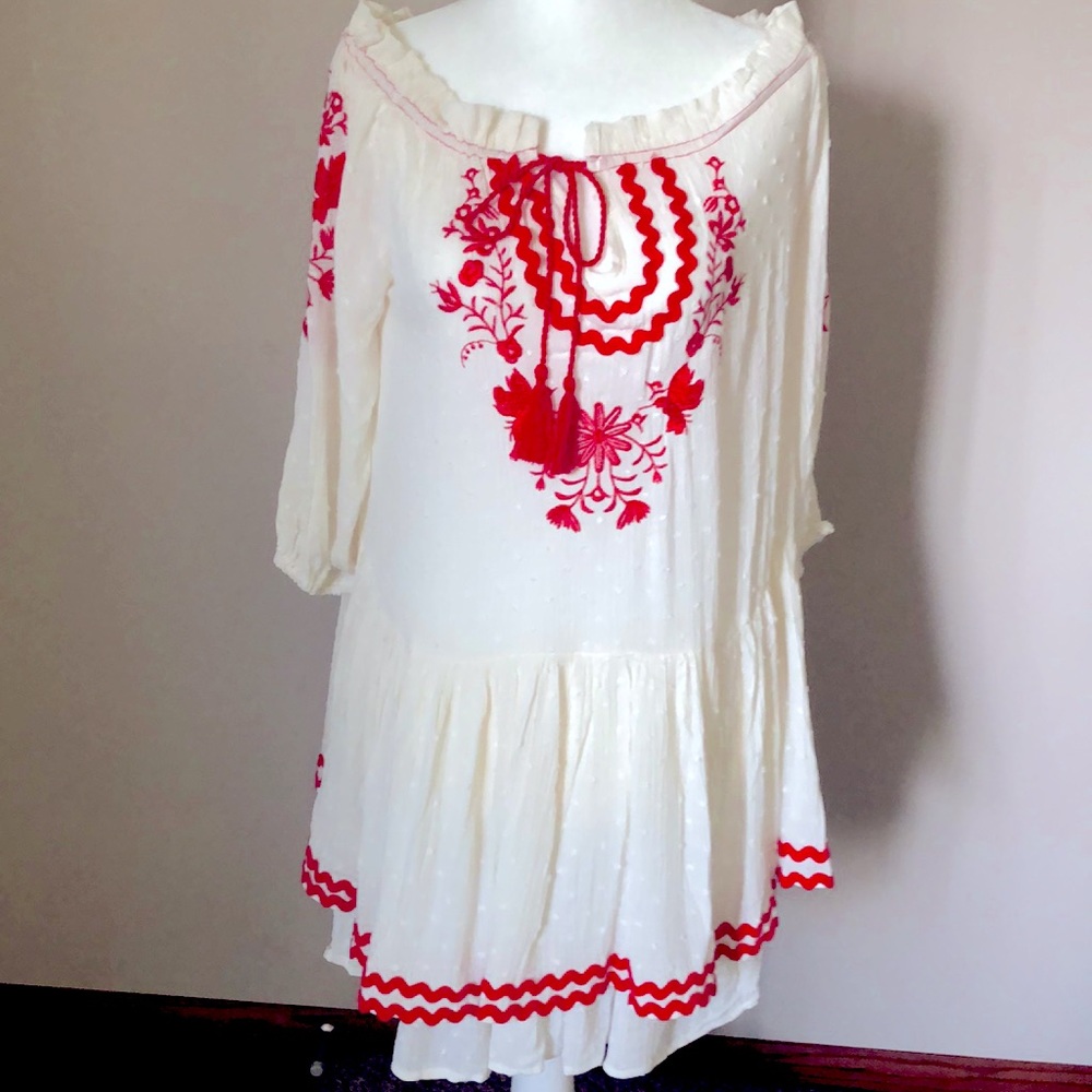 Boho Embroidered Blouse - LAST ONE! Small